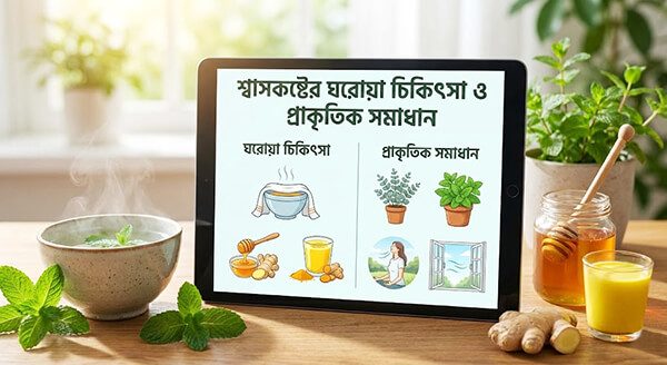 শ্বাসকষ্টের ঘরোয়া চিকিৎসা ও প্রাকৃতিক সমাধান