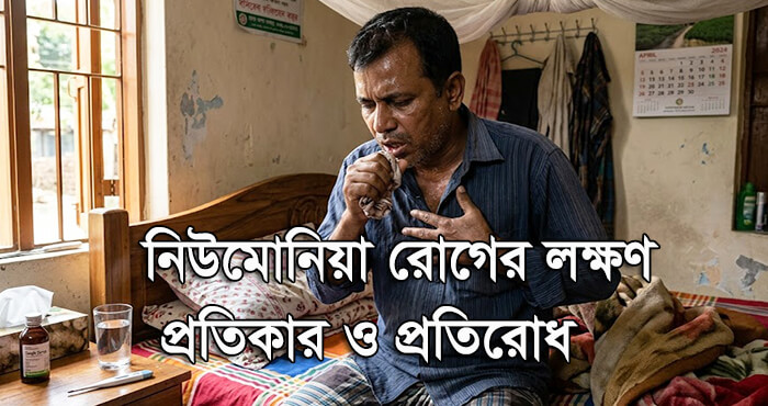 নিউমোনিয়া রোগের লক্ষণ, প্রতিকার ও প্রতিরোধ