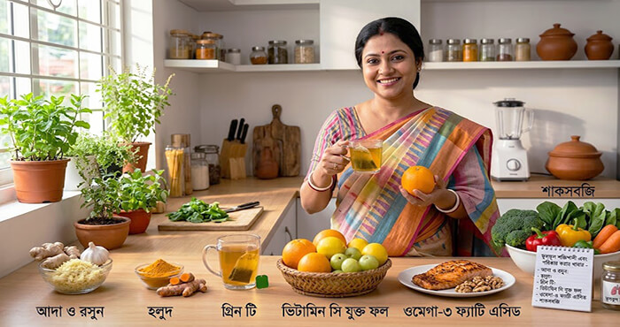 ফুসফুস শক্তিশালী এবং পরিষ্কার করার খাবার গ্রহণ