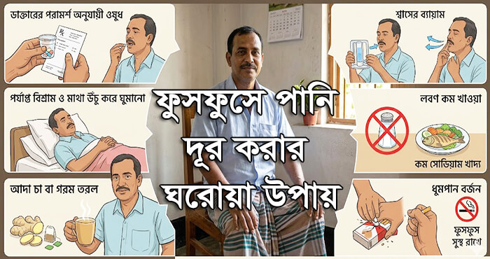 ফুসফুসে পানি দূর করার ঘরোয়া উপায়