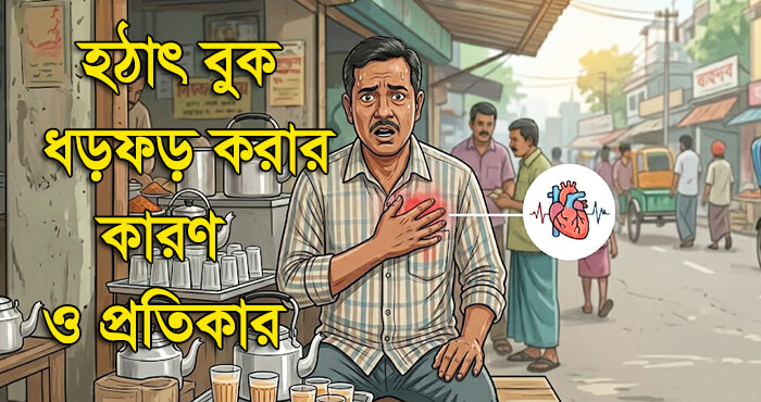 হঠাৎ বুক ধড়ফড় করার কারণ ও প্রতিকার